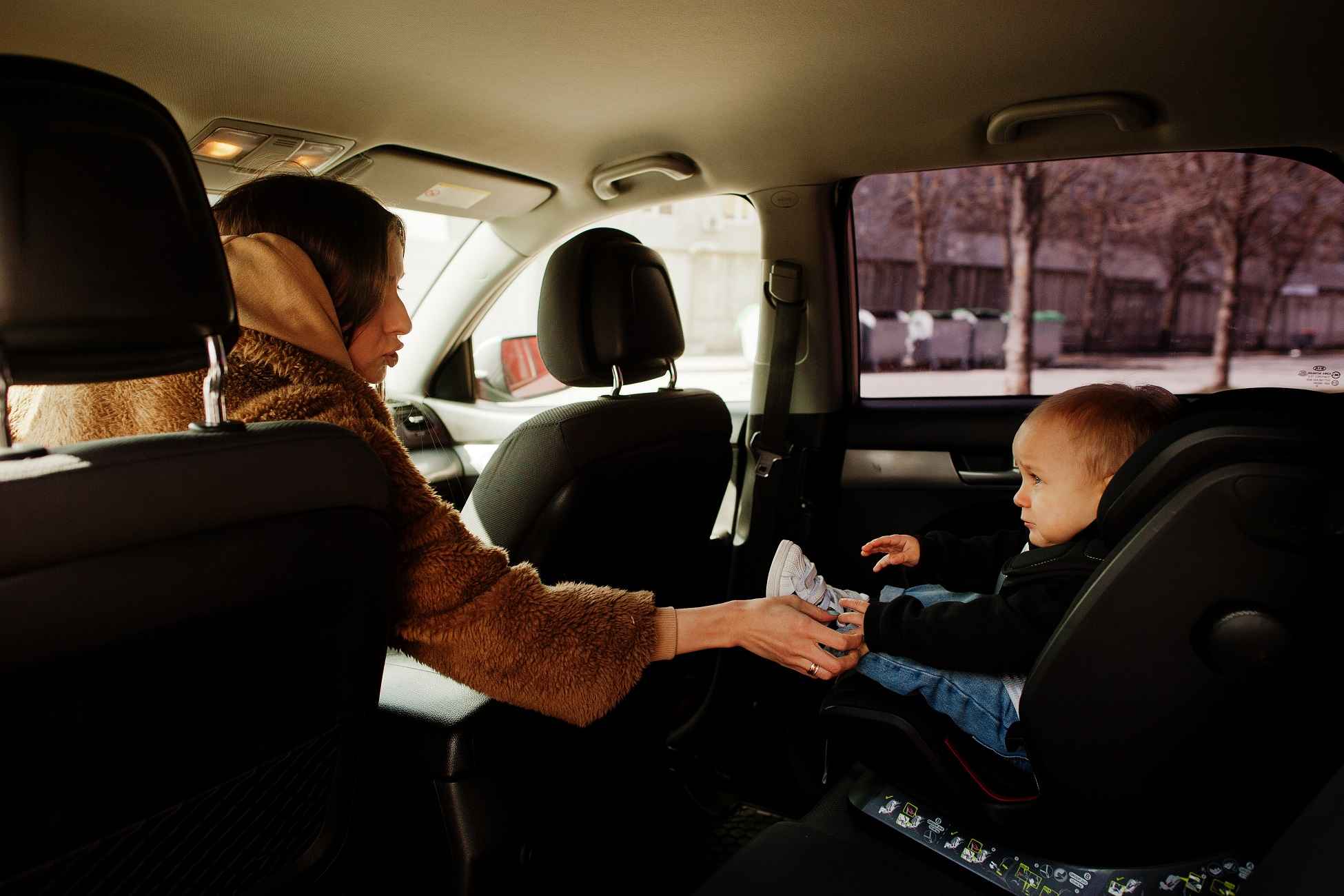 taxi with child seat